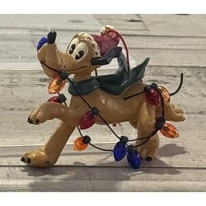 Mickey & Co Midwest‎ of Cannon Falls Disney Vintage Pluto As Santa's Helper RARE